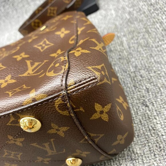 100% Authentic Louis Vuitton Montaigne BB Brown Monogram Canvas Satchel Bag - Picture 6 of 16